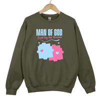 Load image into Gallery viewer, Man of God Loved by His Woman Unisex Christian Sweatshirt