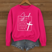 Load image into Gallery viewer, GOD Designed Me Created Me, Inspirational Religious Shirt, Christian Sweatshirt