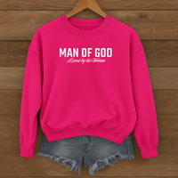 Load image into Gallery viewer, Man of God Loved By His Woman, Christian Sweatshirt, Men's Faith, Father's Day, Valentines Gift