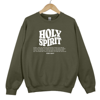 Load image into Gallery viewer, Holy Spirit Christian Sweatshirt, Faith Based Church Outfit, Bible Verse Shirt, Jesus Shirt, Christian Gift ideas