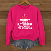 Load image into Gallery viewer, If God Can Make a Bugs Butt Light Up, Christian Sweatshirt, Jesus Inspirational, Firefly Shirt