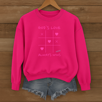 Load image into Gallery viewer, God's Love Always Wins - Unisex Crewneck Sweatshirt