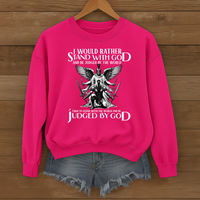 Load image into Gallery viewer, Stand With God, Christian Warrior Shirt, Inspirational Sweatshirt, Faith Shirt, Christian Gift