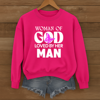 Load image into Gallery viewer, Woman of God Sweatshirt, For Wife, Christian Sweatshirt, Women's Faith, Mother's Day, Valentines Gift