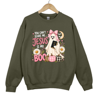 Load image into Gallery viewer, You Can't Scare Me Jesus Is My Boo - Funny Halloween Top, Autumn Women's Sweatshirt