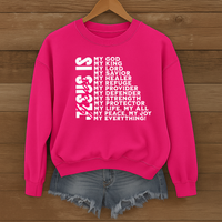Load image into Gallery viewer, Jesus Is My Everything Sweatshirt, Christian Faith Shirt, Religious Unisex Crewneck, Inspirational Bible Verse Shirt