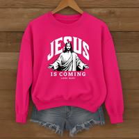 Load image into Gallery viewer, Jesus Is Coming Look Busy - Unisex Christian sweatshirt