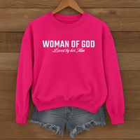 Load image into Gallery viewer, Woman of God Sweatshirt, For Wife, Christian Sweatshirt, Women's Faith, Mother's Day Valentines Gift