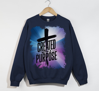 Load image into Gallery viewer, Created With A Purpose - Christian Sweatshirt