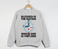 Load image into Gallery viewer, Blessed Is The Nation Whose God Is The Lord - Christian Sweatshirt