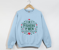 Load image into Gallery viewer, Fishers Of Men - Christian Christmas Sweatshirt
