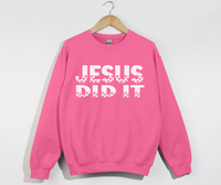 Load image into Gallery viewer, Jesus Did It - Christian Sweatshirt
