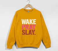 Load image into Gallery viewer, Wake Pray Slay - Christian Sweatshirt
