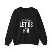 Load image into Gallery viewer, Oh Come Let Us Adore Him, Christmas Shirt, Faith Holiday Shirt, Christmas Gift, Christian Sweatshirt