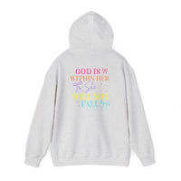Load image into Gallery viewer, God Is Within Her Hoodie, Comfort Colors Shirt, Christian Bible Verse Sweatshirt, Coquette Jesus, Faith Based Christian Sweatshirt