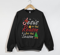 Load image into Gallery viewer, Jesus Is The Reason For The Season - Christmas Sweatshirt
