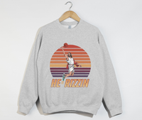 Load image into Gallery viewer, He Is Rizzin&#39; Funny Jesus Meme Sweatshirt
