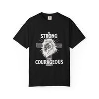 Load image into Gallery viewer, Be Strong And Courageous Christian Men Shirt - Comfort Colors Tee