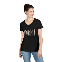 Load image into Gallery viewer, Pray Like a Girl - Women's V-Neck Tee