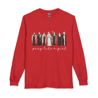 Load image into Gallery viewer, Pray Like a Girl Long Sleeve Tee