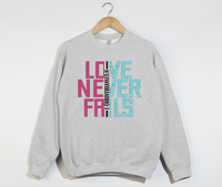 Load image into Gallery viewer, Love Never Fails - Christian Sweatshirt
