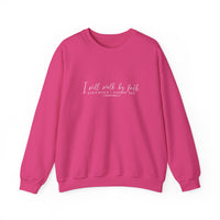 Load image into Gallery viewer, Walk By Faith Not By Sight - Women&#39;s Dark Sweatshirt
