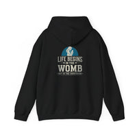 Load image into Gallery viewer, Life Begins In The Womb Not In The Courtroom - Unisex Hoodie
