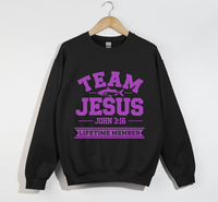 Load image into Gallery viewer, Team Jesus, Lifetime Member - Christian Sweatshirt
