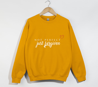 Load image into Gallery viewer, Not Perfect, Just Forgiven - Christian Sweatshirt
