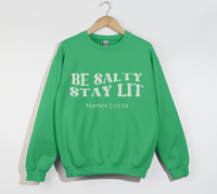 Load image into Gallery viewer, Be Salty Stay Lit - Christian Sweatshirt

