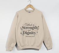 Load image into Gallery viewer, Clothed In Strength And Dignity - Christian Sweatshirt
