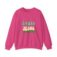 Load image into Gallery viewer, Jesus Loves You, Christmas Sweatshirt, Christian Holiday Shirt, Faith Christmas, Jesus Lover Gift, Religious Xmas Apparel