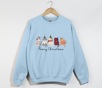 Load image into Gallery viewer, Meowy Christmas Cat Lover Sweatshirt
