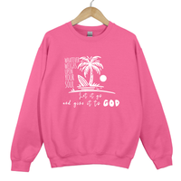 Load image into Gallery viewer, Let It Go And Give It To God, Christian Sweatshirt, Faith Based Gift, Inspirational Bible Verse Shirt
