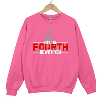 Load image into Gallery viewer, May The Fourth Be With You, Christian Sweatshirt, Faith Based Scripture, Religious Gift for Believers, Daniel 3 17