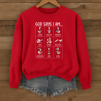 Load image into Gallery viewer, God Says I Am - Cute Christian Goose Sweatshirt