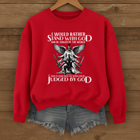 Load image into Gallery viewer, Stand With God, Christian Warrior Shirt, Inspirational Sweatshirt, Faith Shirt, Christian Gift