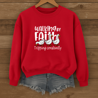 Load image into Gallery viewer, Walking by Faith - Tripping Constantly Goose Themed Shirt
