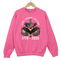 Load image into Gallery viewer, Faith Freedom 250 Years Shirt, 1776 2026 Patriotic Eagle, Christian American Cross Shirt, USA Independence Gift