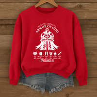 Load image into Gallery viewer, Armor of God, Ephesians 6:10, Christian Sweatshirt, Faith Shirt, Bible Verse