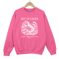 Load image into Gallery viewer, Get In Loser We're Doing God's Will, Jonah and the Whale, Christian Humor, Floral Christian Shirt, Funny Bible Verse Gift