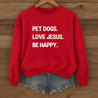 Load image into Gallery viewer, Dog Pet Lover, Jesus Sweatshirt, Dog Mom Shirt, Christian Sweatshirt