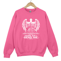 Load image into Gallery viewer, Here Am I Send Me - Christian Missionary Sweatshirt