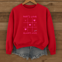 Load image into Gallery viewer, God's Love Always Wins - Unisex Crewneck Sweatshirt