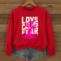 Load image into Gallery viewer, Love Calms Fear - Cozy Sweatshirt
