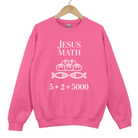 Load image into Gallery viewer, Jesus Math Fish And Loaves, Feeding The 5000 Christian Shirt, Bible Miracle Faith Sweatshirt, Christian Easter Gift
