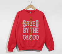Load image into Gallery viewer, Saved By The Blood - Jesus Sweatshirt