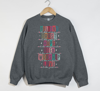 Load image into Gallery viewer, Believe Like Mary, Trust Like Joseph - Christian Sweatshirt