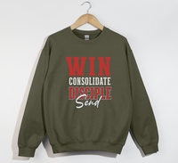 Load image into Gallery viewer, Win Consolidate Disciple Send - Christian Sweatshirt
