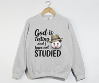 Load image into Gallery viewer, God Is Testing And I Have Not Studied - Sweatshirt
